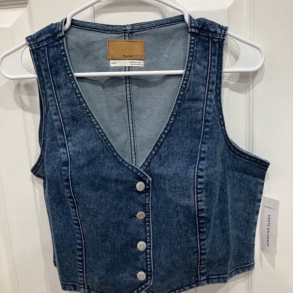Bluenotes Denim Button Up vest - NWT - Picture 2 of 6